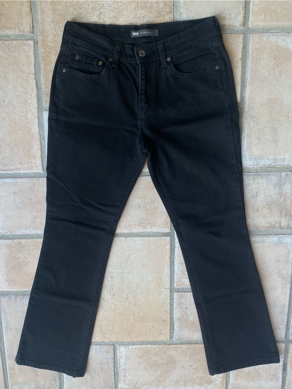 Levi's 515 Bootcut Black Denim Jeans